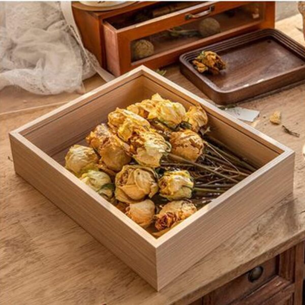 Wooden Dried Flower Photo Frame,Shadow Box Frame 8 x 10 Shadowbox Display Case Picture Frame Dried Flower Display Stand Decorative Floating Photo Frame（8 x10''） - Image 2